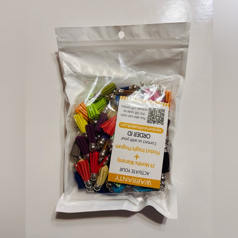 120 Pieces of Colourful Keychain Tassels